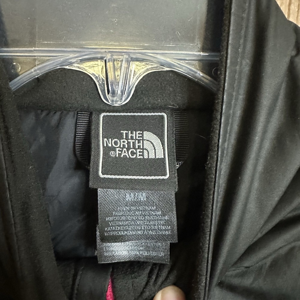 The North Face Woman's Black Pink Full Zip Puffer Down Jacket Sz M Warm Winter - Picture 6 of 8